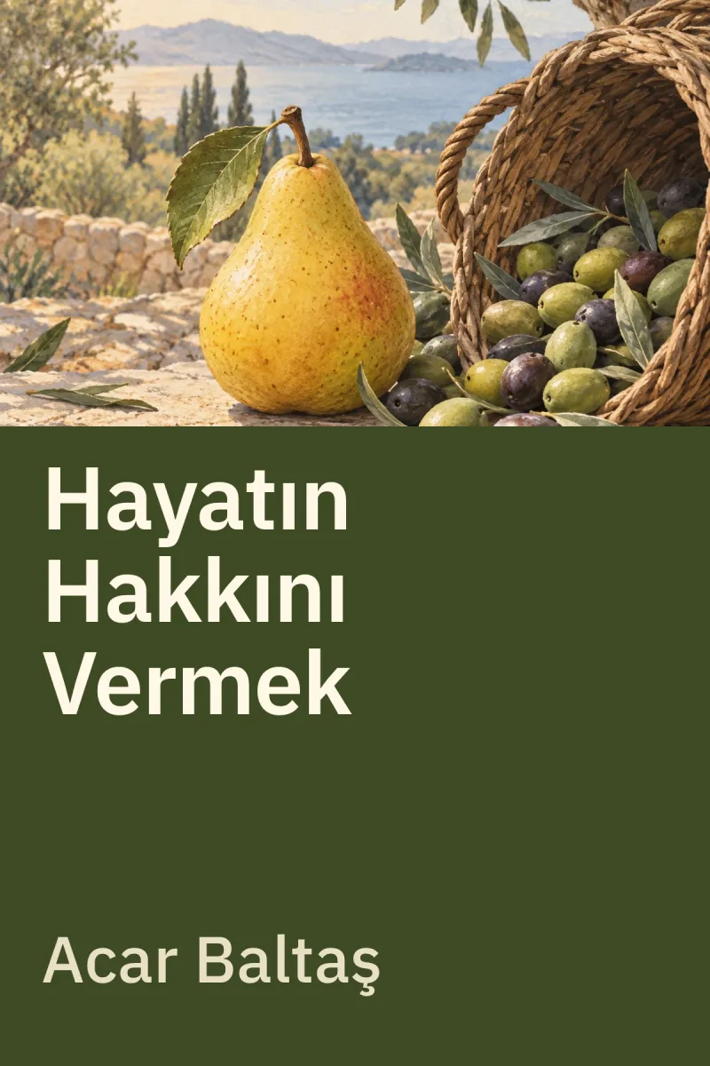 Hayatın Hakkını Vermek — Acar Baltaş özgün kitap illüstrasyonu