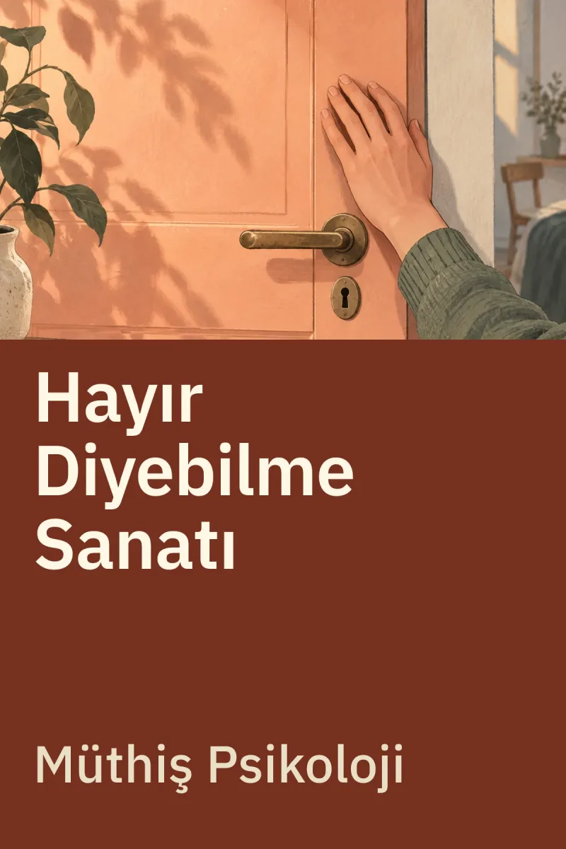 Hayır Diyebilme Sanatı — Müthiş Psikoloji özgün kitap illüstrasyonu