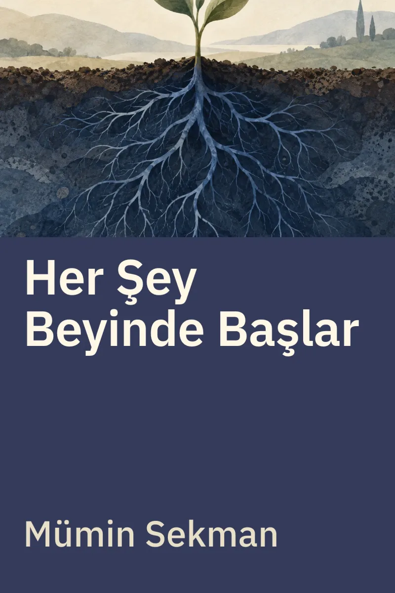 Her Şey Beyinde Başlar — Mümin Sekman özgün kitap illüstrasyonu