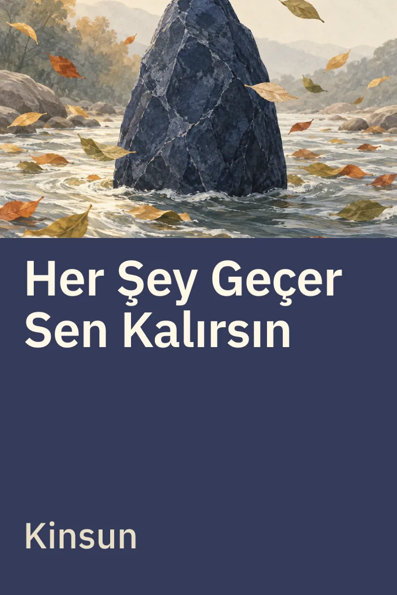 Her Şey Geçer Sen Kalırsın — Kinsun özgün kitap illüstrasyonu