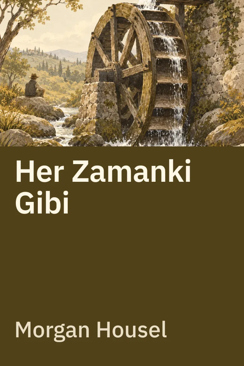Her Zamanki Gibi: Değişen Dünyanın Hiç Değişmeyen Olguları Üzerine Zamansız Dersler — Morgan Housel özgün kitap illüstrasyonu