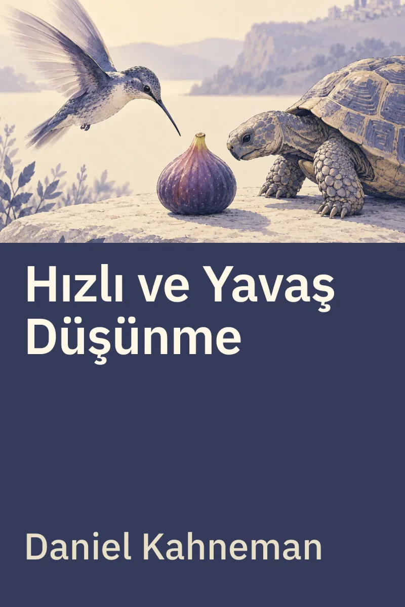 Hızlı ve Yavaş Düşünme — Daniel Kahneman özgün kitap illüstrasyonu
