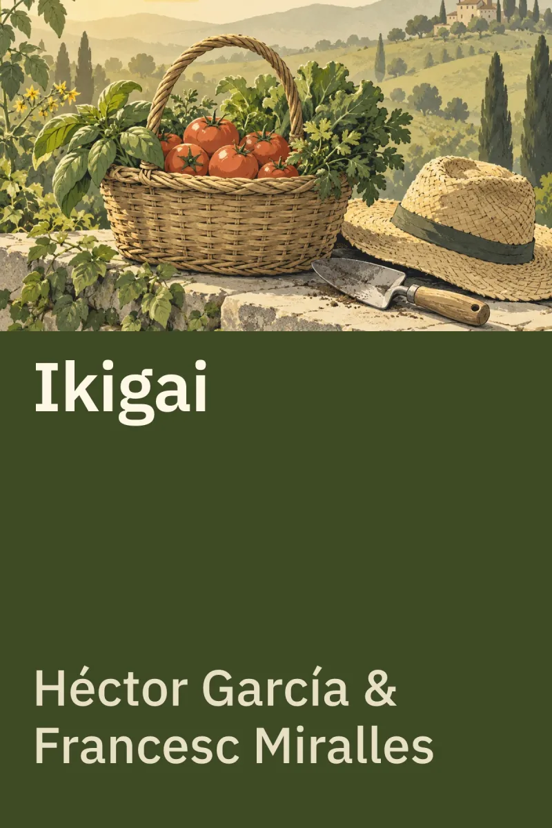 Ikigai — Héctor García, Francesc Miralles özgün kitap illüstrasyonu