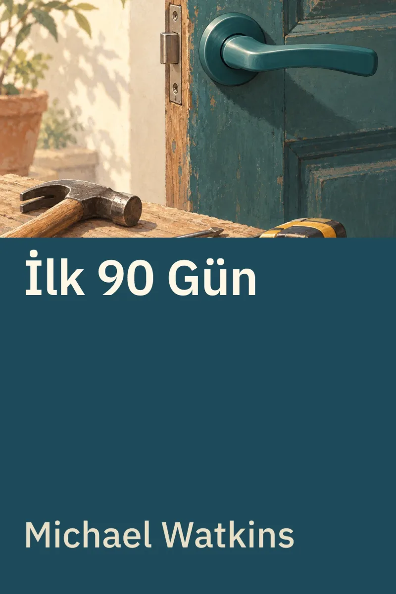 İlk 90 Gün: Geçiş Dönemindeki Yöneticiler İçin Kanıtlanmış Stratejiler — Michael Watkins özgün kitap illüstrasyonu
