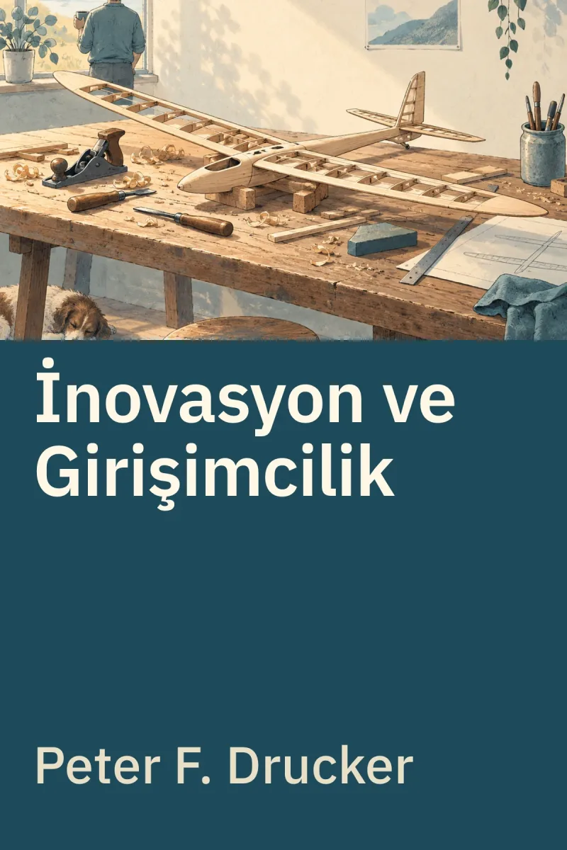 İnovasyon ve Girişimcilik: İlkeler ve Uygulamalar — Peter F. Drucker özgün kitap illüstrasyonu