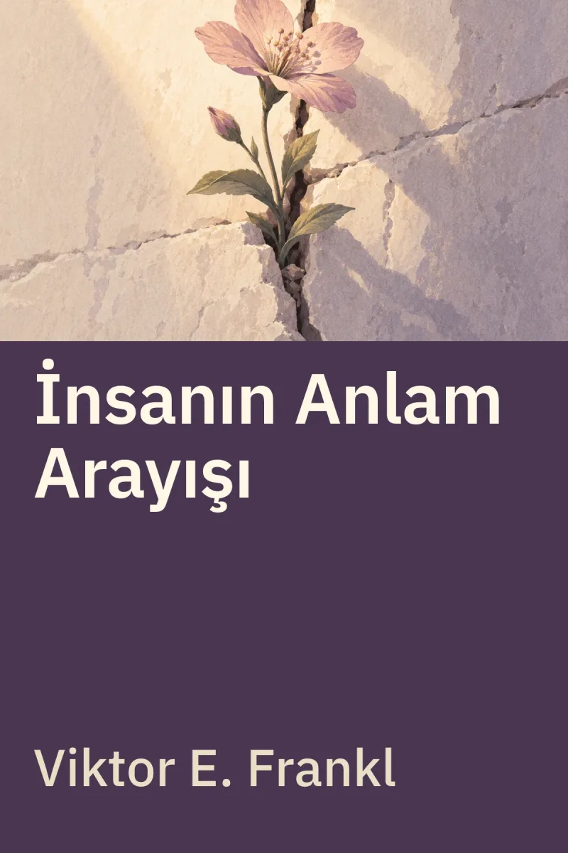 İnsanın Anlam Arayışı — Viktor E. Frankl özgün kitap illüstrasyonu