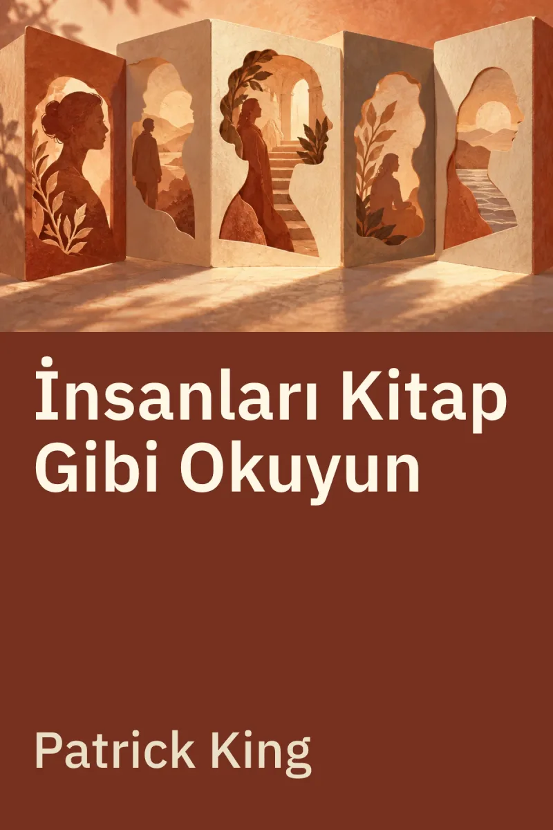 İnsanları Kitap Gibi Okuyun — Patrick King özgün kitap illüstrasyonu