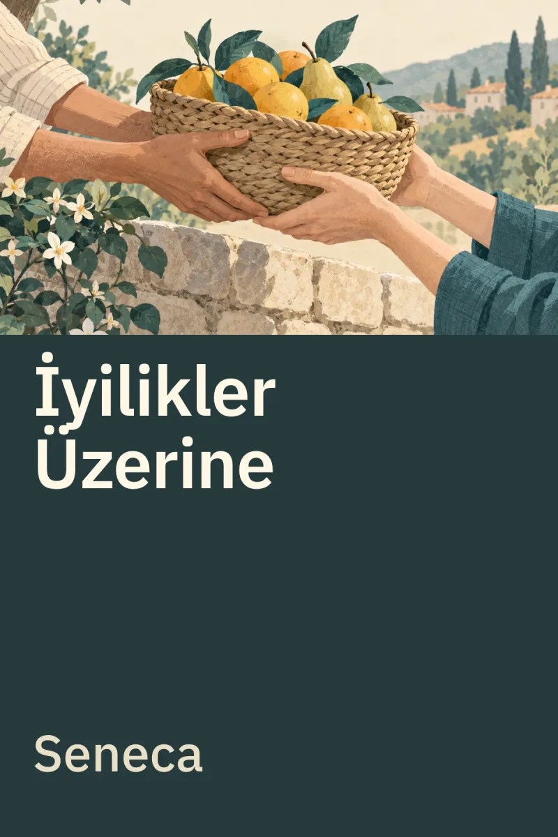 İyilikler Üzerine — Seneca özgün kitap illüstrasyonu