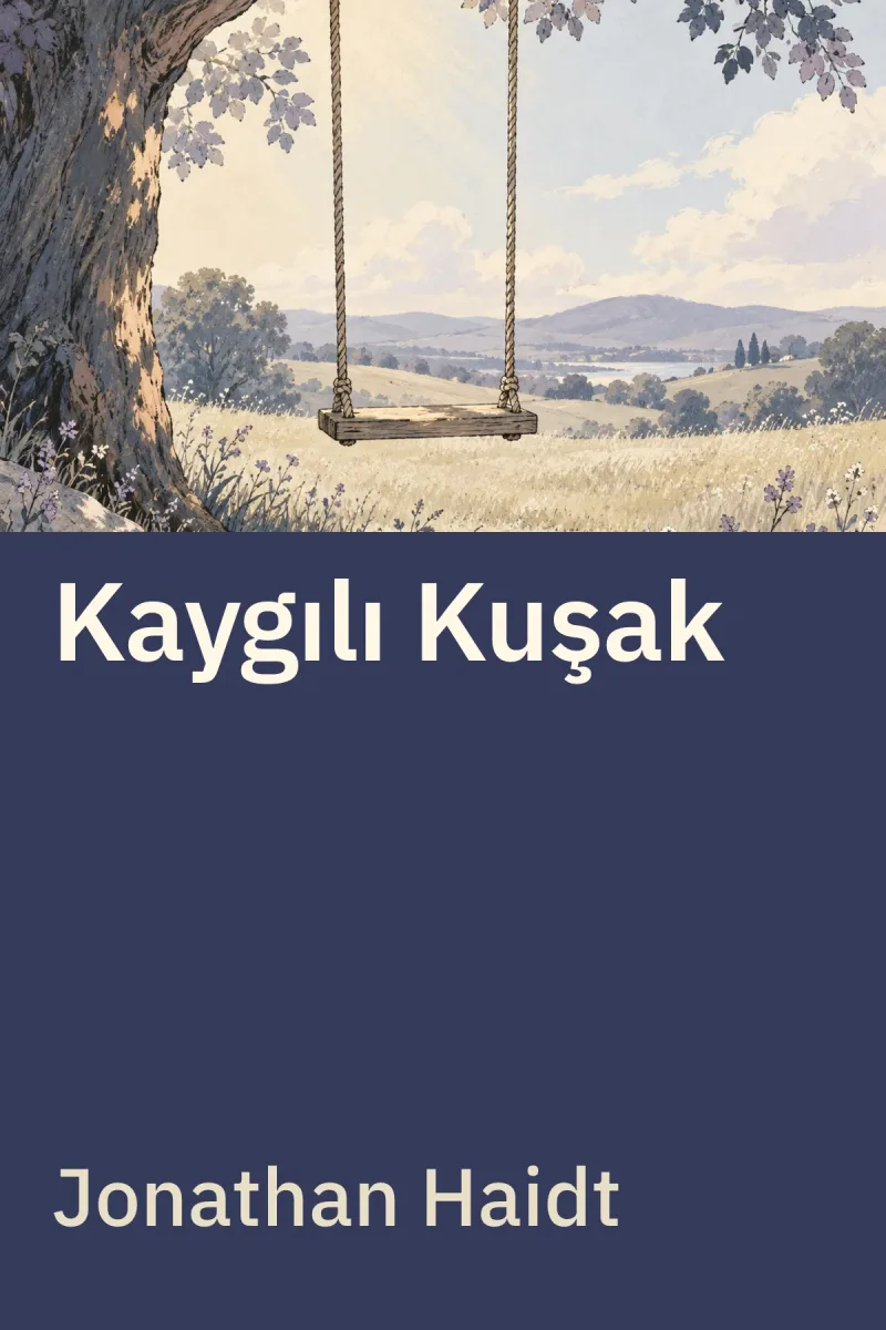 Kaygılı Kuşak — Jonathan Haidt özgün kitap illüstrasyonu
