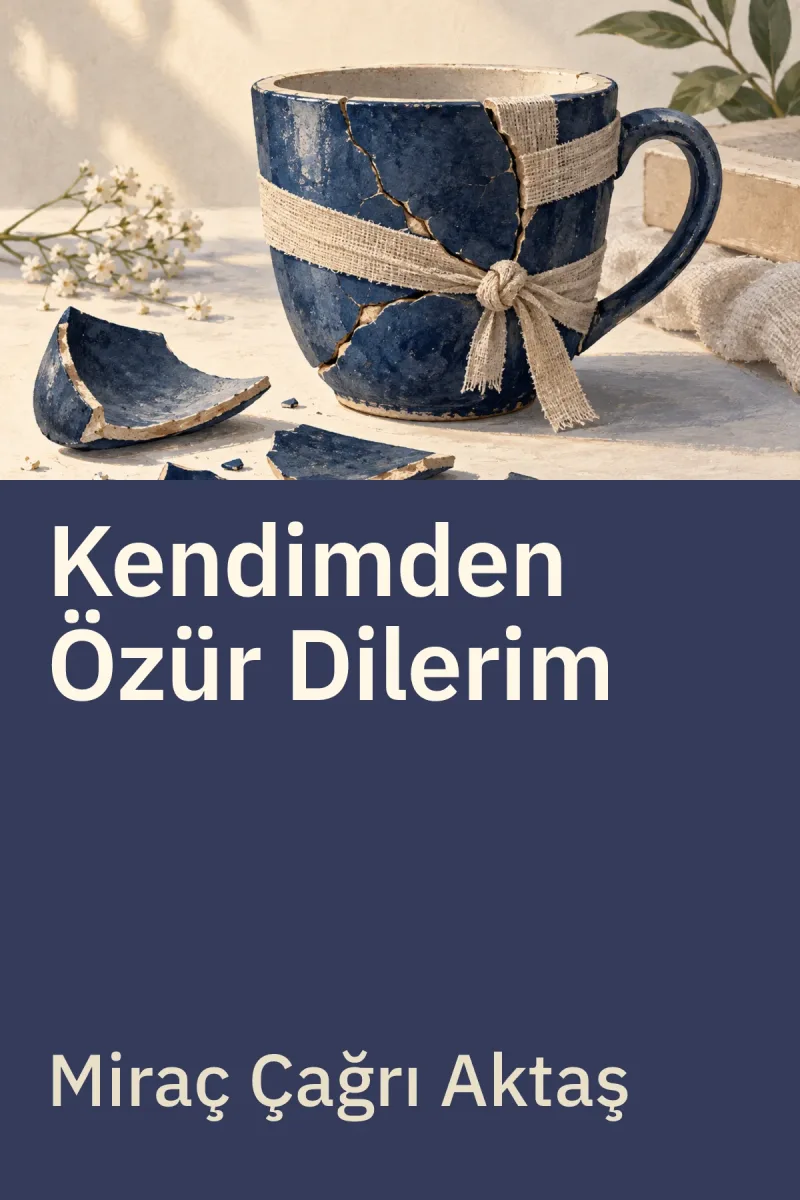 Kendimden Özür Dilerim — Miraç Çağrı Aktaş özgün kitap illüstrasyonu