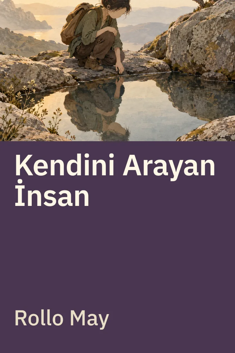 Kendini Arayan İnsan — Rollo May özgün kitap illüstrasyonu