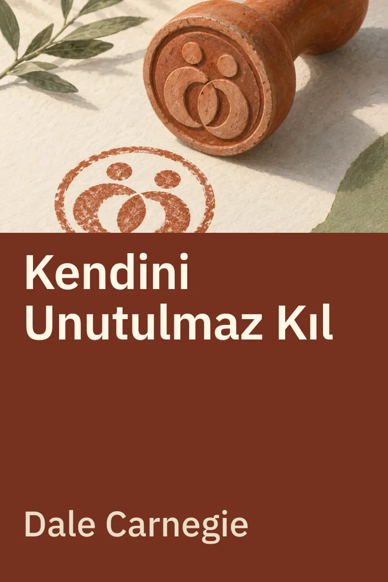 Kendini Unutulmaz Kıl — Dale Carnegie özgün kitap illüstrasyonu