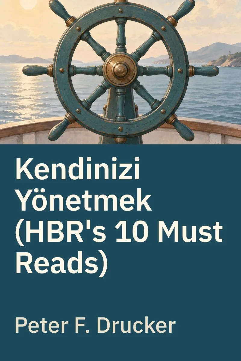 Kendinizi Yönetmek (HBR's 10 Must Reads) — Peter F. Drucker özgün kitap illüstrasyonu