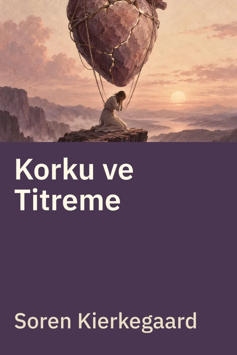 Korku ve Titreme — Søren Kierkegaard özgün kitap illüstrasyonu