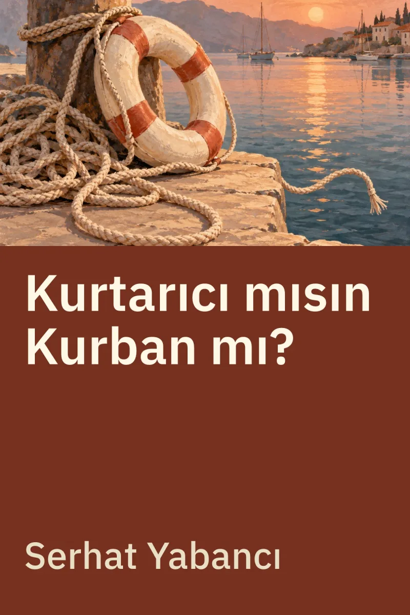 Kurtarıcı mısın Kurban mı? — Serhat Yabancı özgün kitap illüstrasyonu
