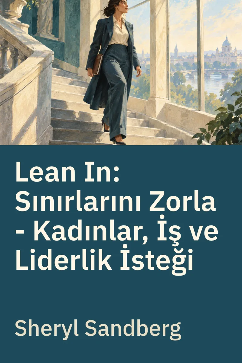 Lean In: Sınırlarını Zorla - Kadınlar, İş ve Liderlik İsteği — Sheryl Sandberg özgün kitap illüstrasyonu