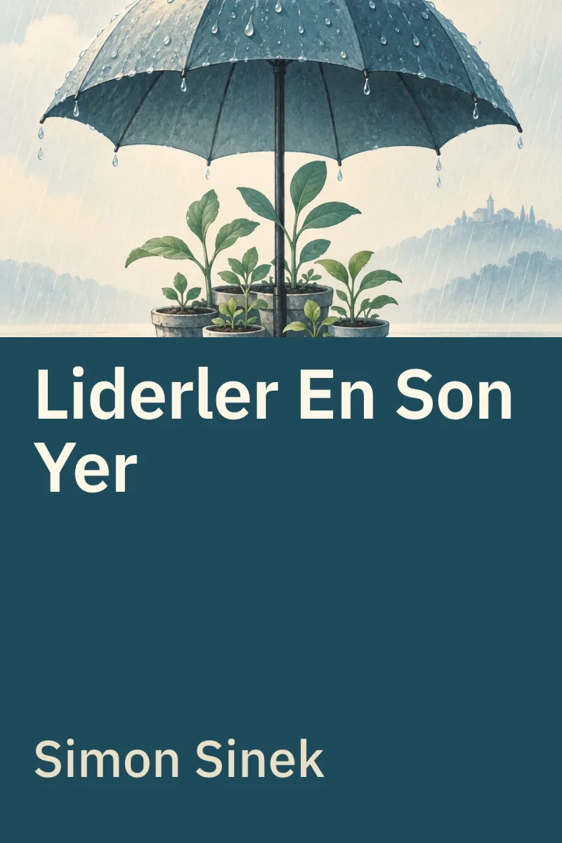 Liderler En Son Yer — Simon Sinek özgün kitap illüstrasyonu