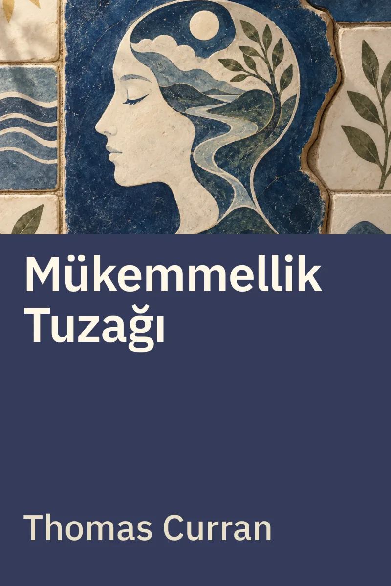 Mükemmellik Tuzağı - Her Zaman Daha Fazlasını İsteyen Bir Dünyada Yeterli Olanın Gücü — Thomas Curran özgün kitap illüstrasyonu