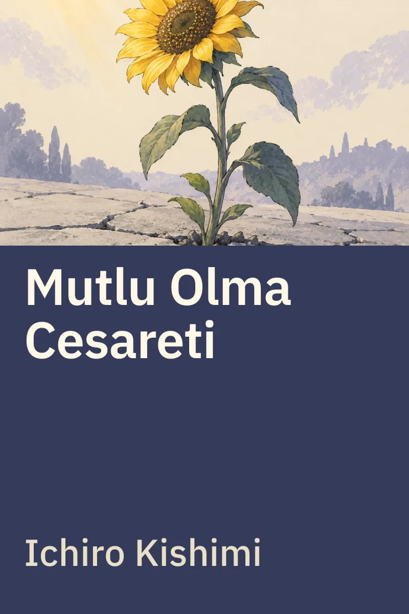 Mutlu Olma Cesareti — Ichiro Kishimi özgün kitap illüstrasyonu