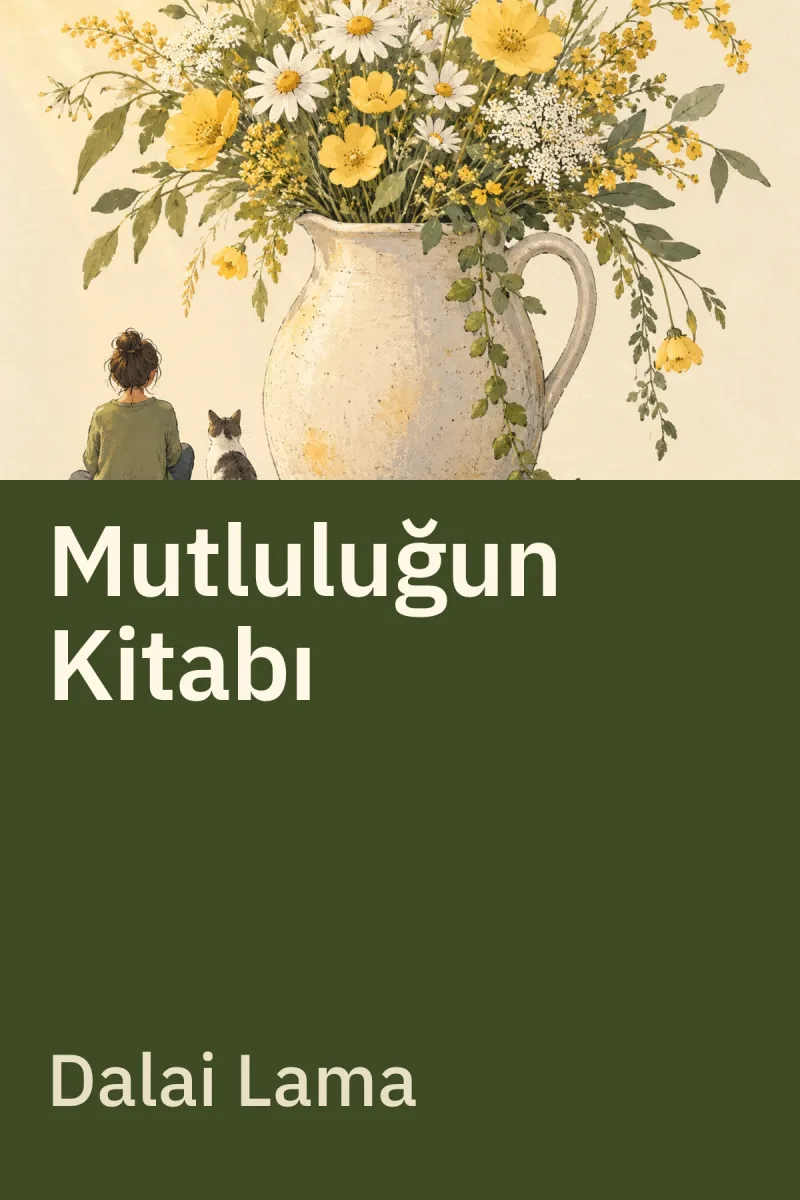 Mutluluğun Kitabı — Dalai Lama özgün kitap illüstrasyonu