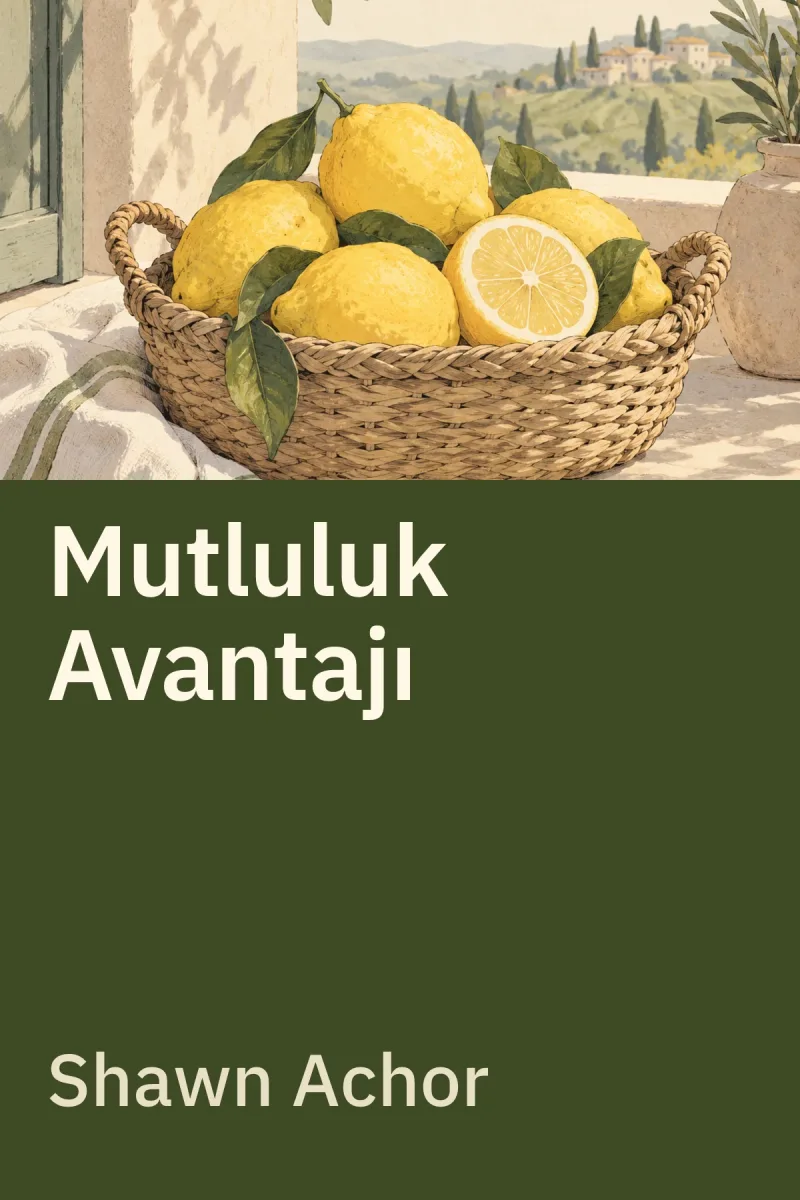 Mutluluk Avantajı — Shawn Achor özgün kitap illüstrasyonu