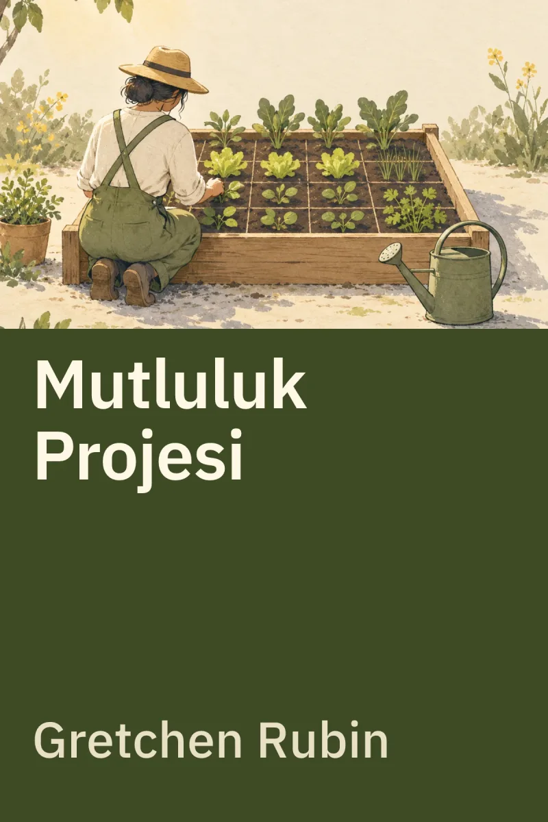 Mutluluk Projesi — Gretchen Rubin özgün kitap illüstrasyonu