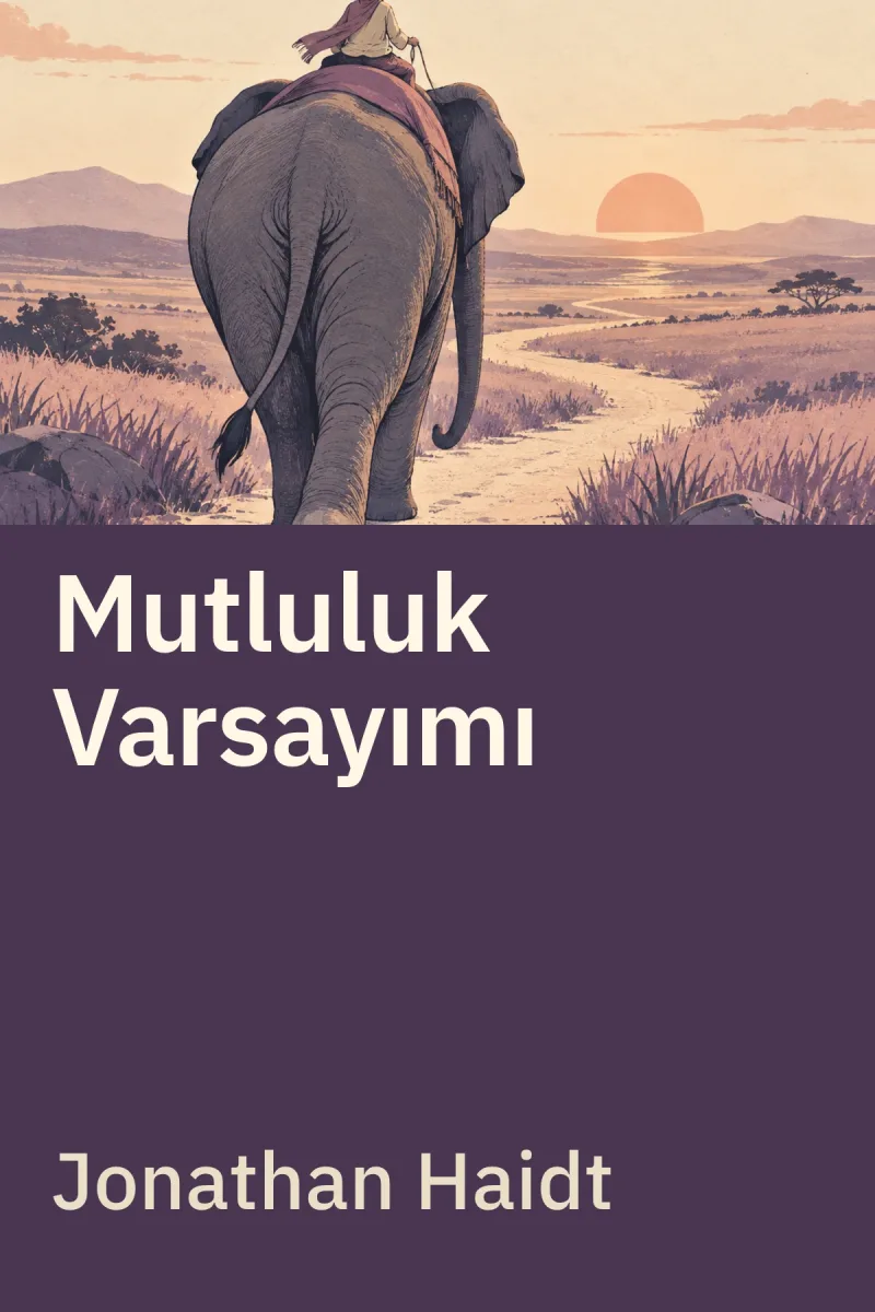 Mutluluk Varsayımı — Jonathan Haidt özgün kitap illüstrasyonu