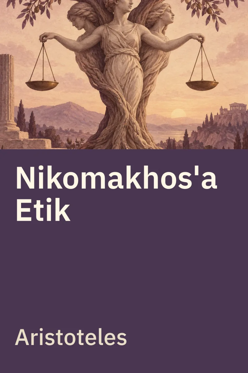 Nikomakhos'a Etik — Aristoteles özgün kitap illüstrasyonu