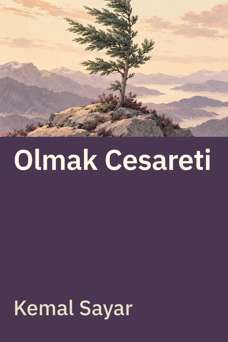 Olmak Cesareti — Kemal Sayar özgün kitap illüstrasyonu