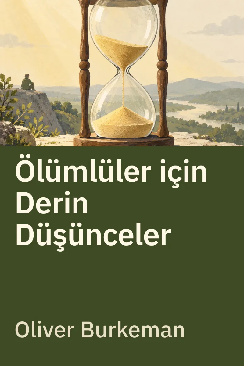 Ölümlüler için Derin Düşünceler — Oliver Burkeman özgün kitap illüstrasyonu