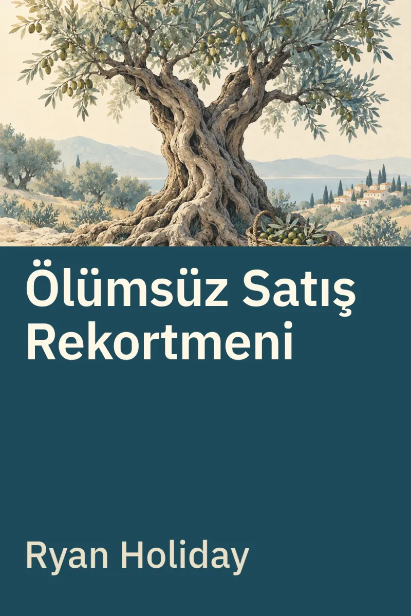 Ölümsüz Satış Rekortmeni - Uzun Ömürlü İşlere İmza Atma Sanatı — Ryan Holiday özgün kitap illüstrasyonu