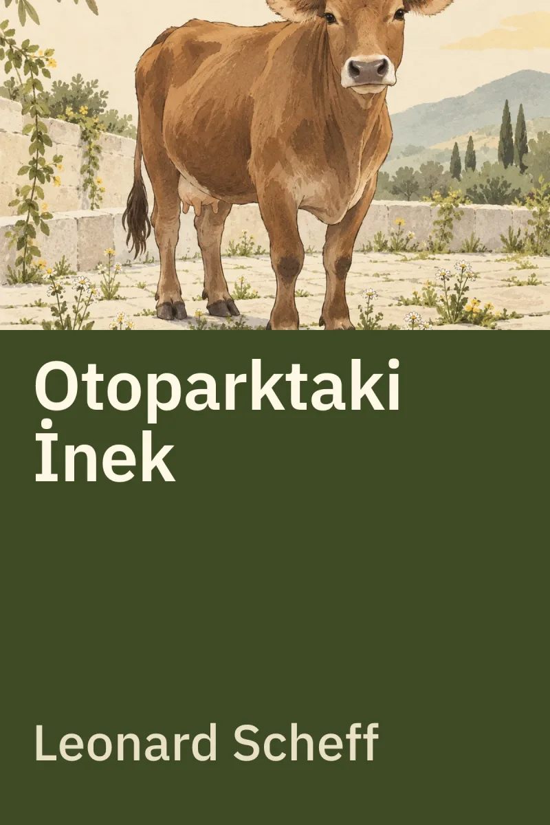 Otoparktaki İnek & Öfkeyi Yenmek İçin Akılcı Yaklaşanlar — Leonard Scheff özgün kitap illüstrasyonu