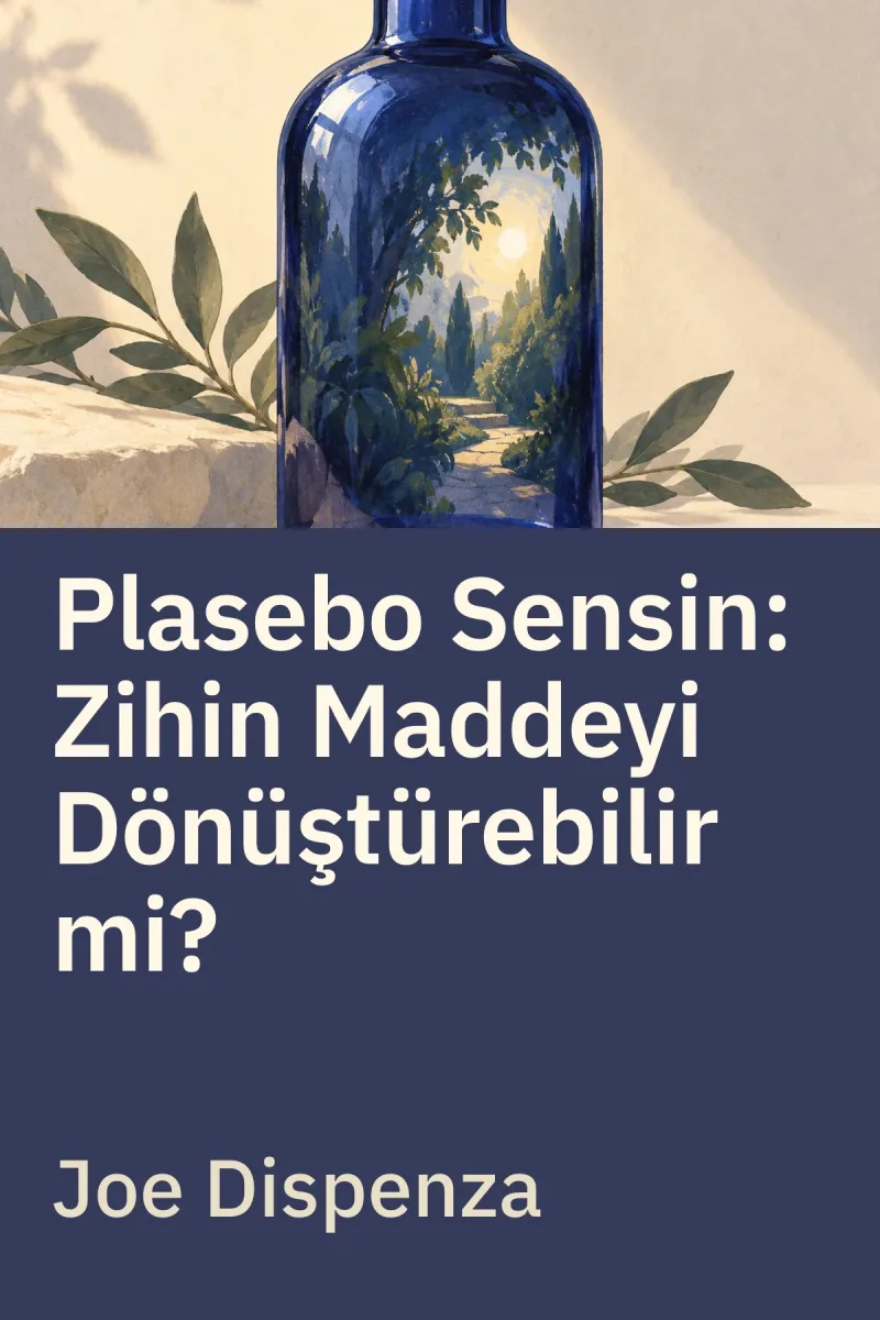 Plasebo Sensin: Zihin Maddeyi Dönüştürebilir mi? — Joe Dispenza özgün kitap illüstrasyonu