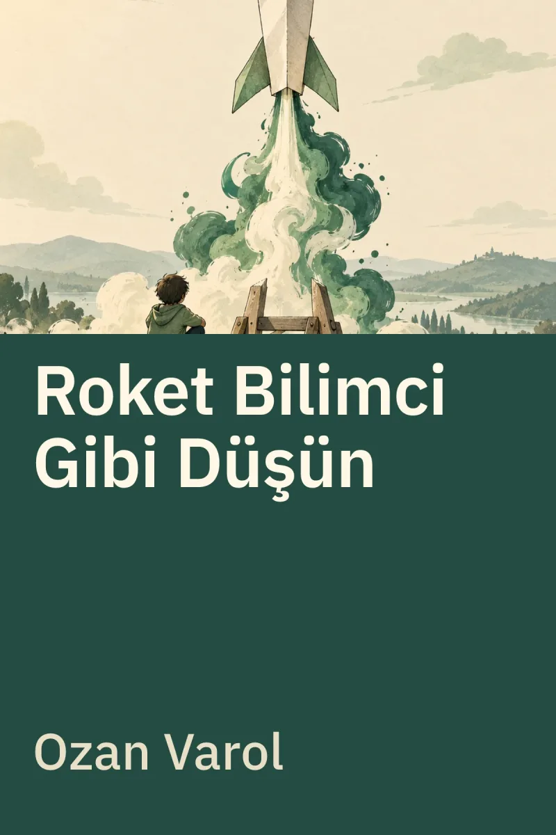 Roket Bilimci Gibi Düşün — Ozan Varol özgün kitap illüstrasyonu