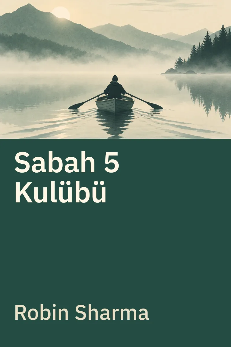 Sabah 5 Kulübü — Robin Sharma özgün kitap illüstrasyonu