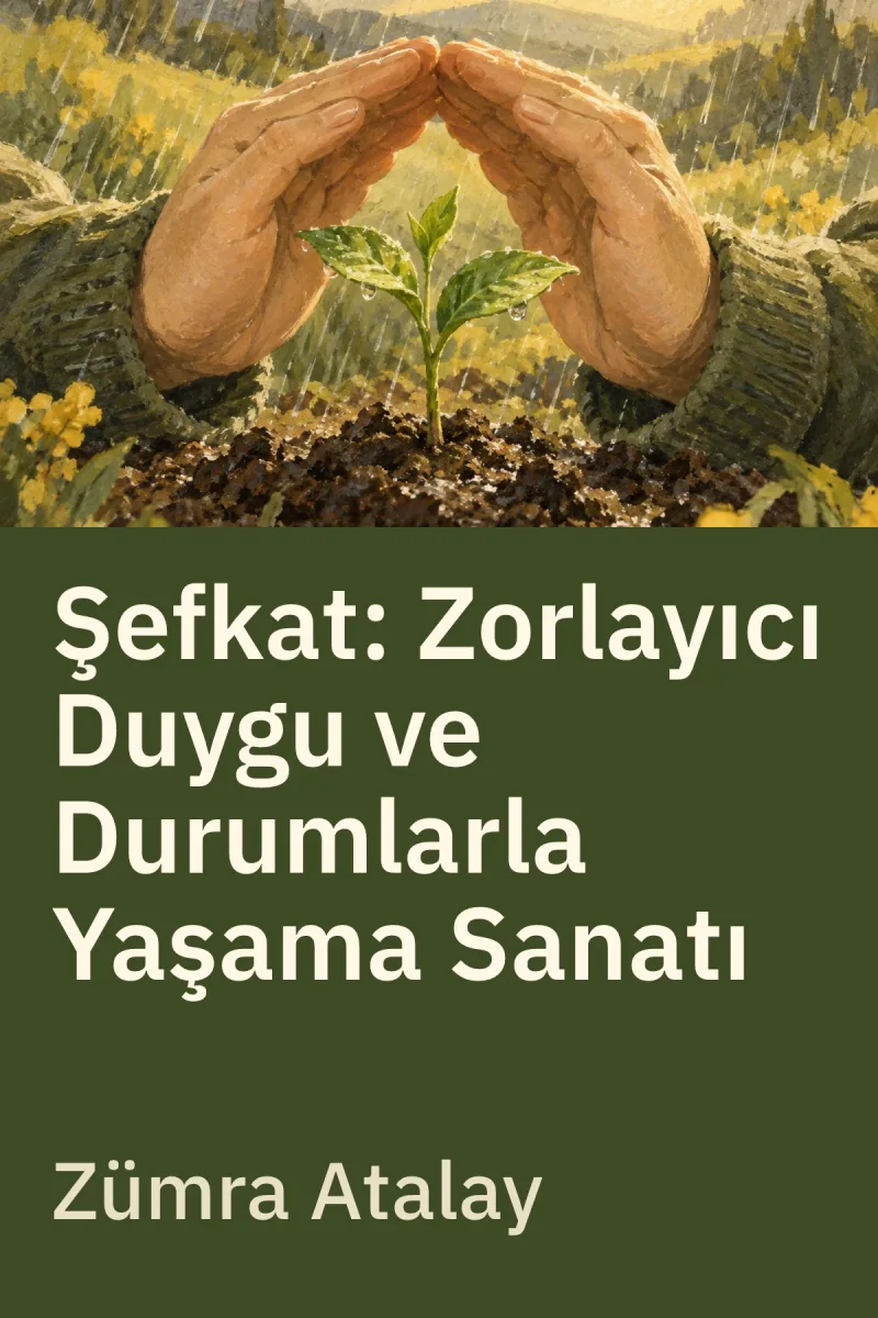 Şefkat: Zorlayıcı Duygu ve Durumlarla Yaşayabilme Sanatı — Zümra Atalay özgün kitap illüstrasyonu