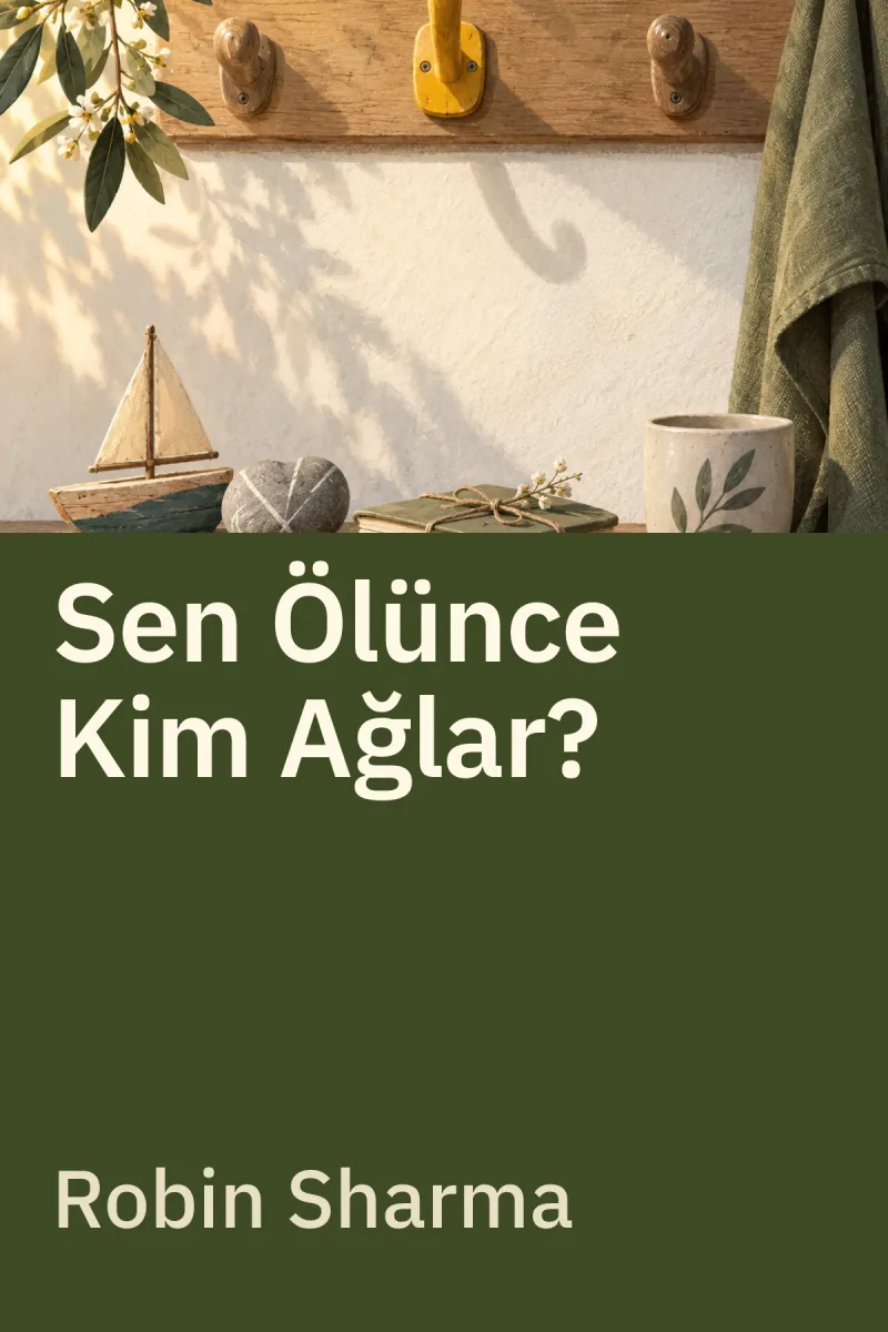 Sen Ölünce Kim Ağlar? — Robin Sharma özgün kitap illüstrasyonu
