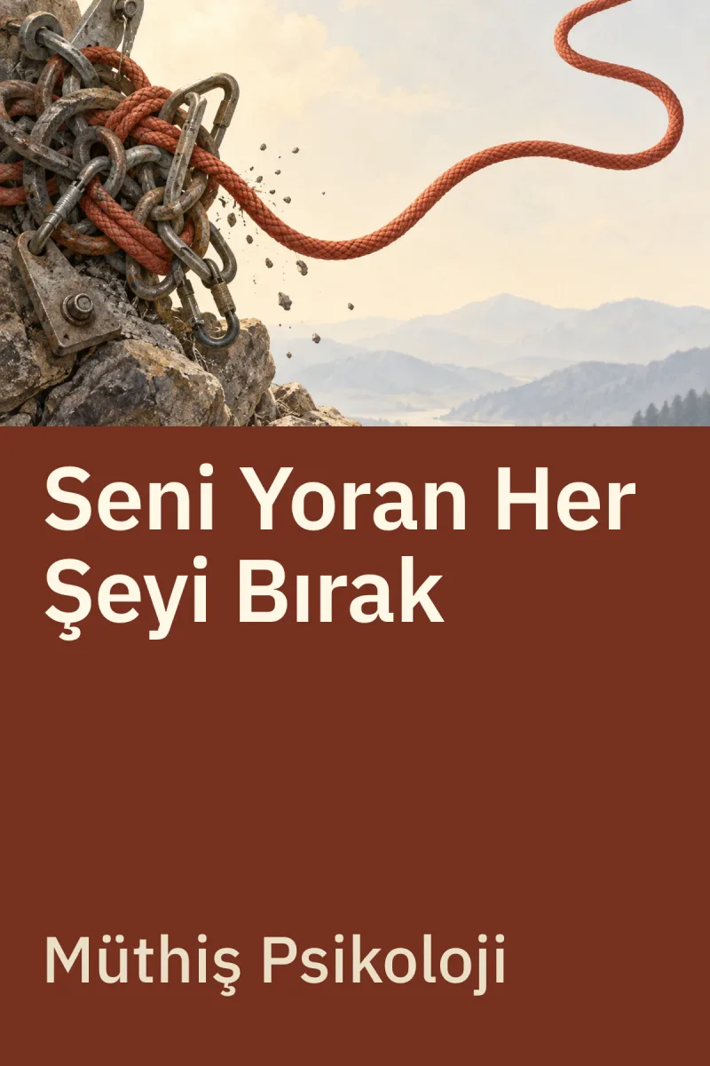 Seni Yoran Her Şeyi Bırak - Duygusal Manipülasyondan Kurtulma ve Korunma Metotları — Müthiş Psikoloji özgün kitap illüstrasyonu