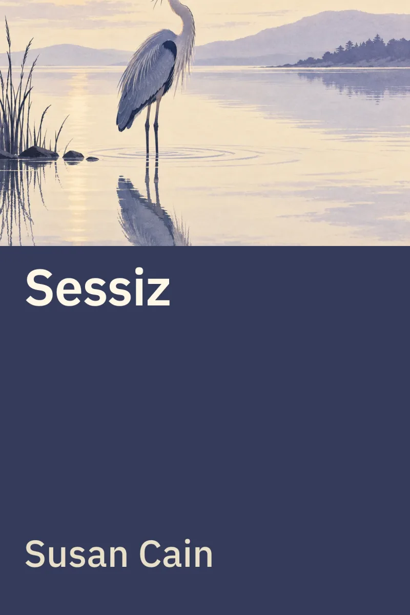 Sessiz — Susan Cain özgün kitap illüstrasyonu