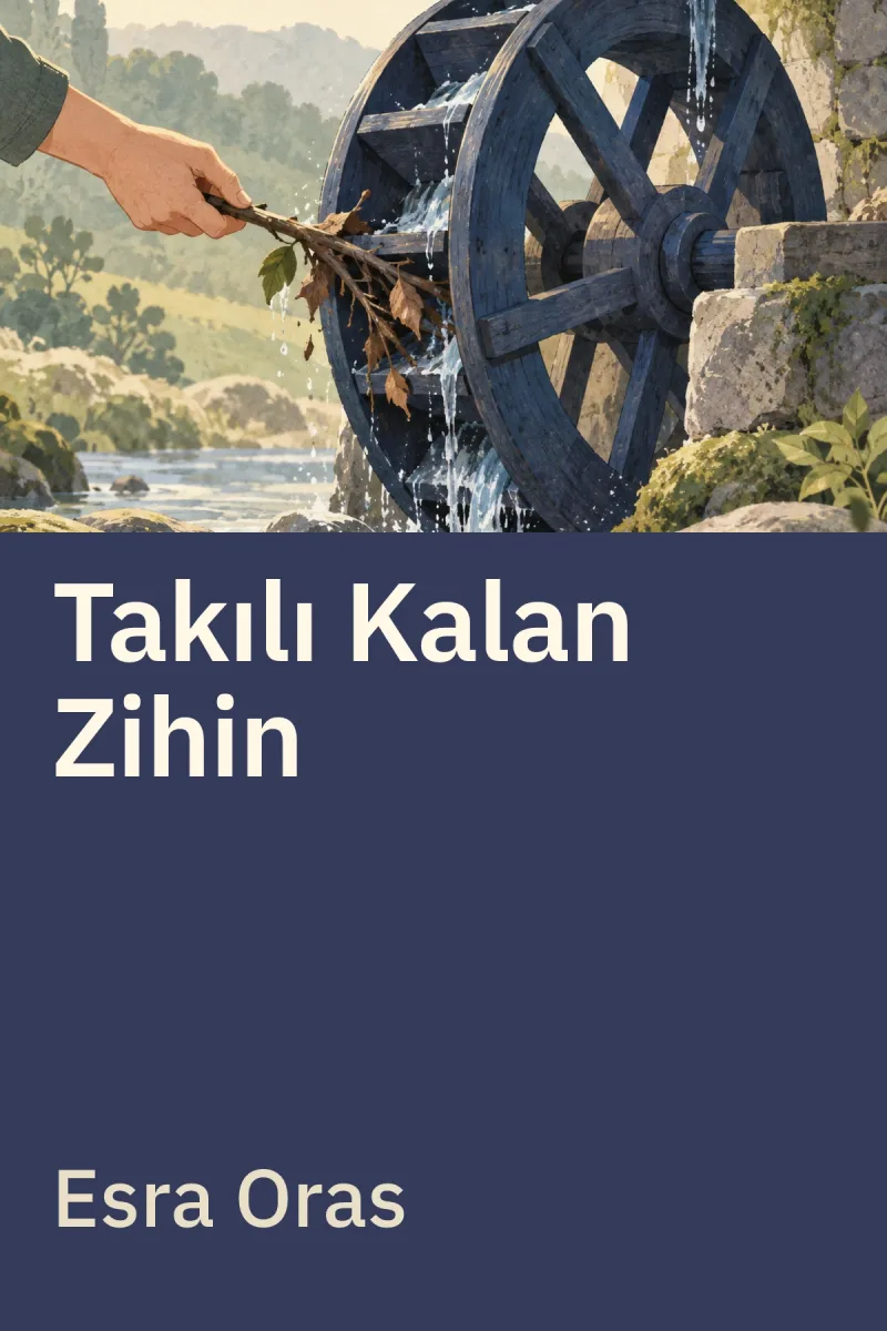 Takılı Kalan Zihin - Düşünüp Durma Döngüsünden Çıkış Rehberi — Esra Oraş özgün kitap illüstrasyonu