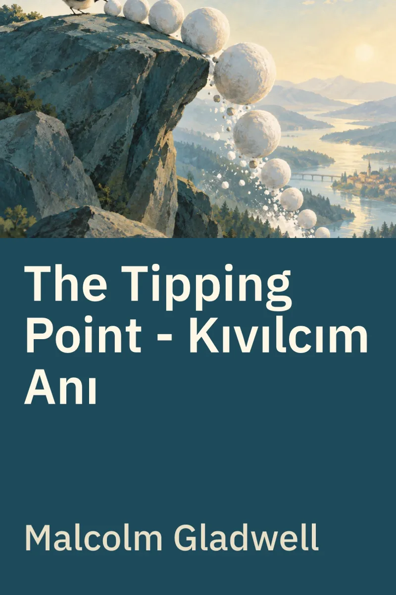 The Tipping Point - Kıvılcım Anı — Malcolm Gladwell özgün kitap illüstrasyonu