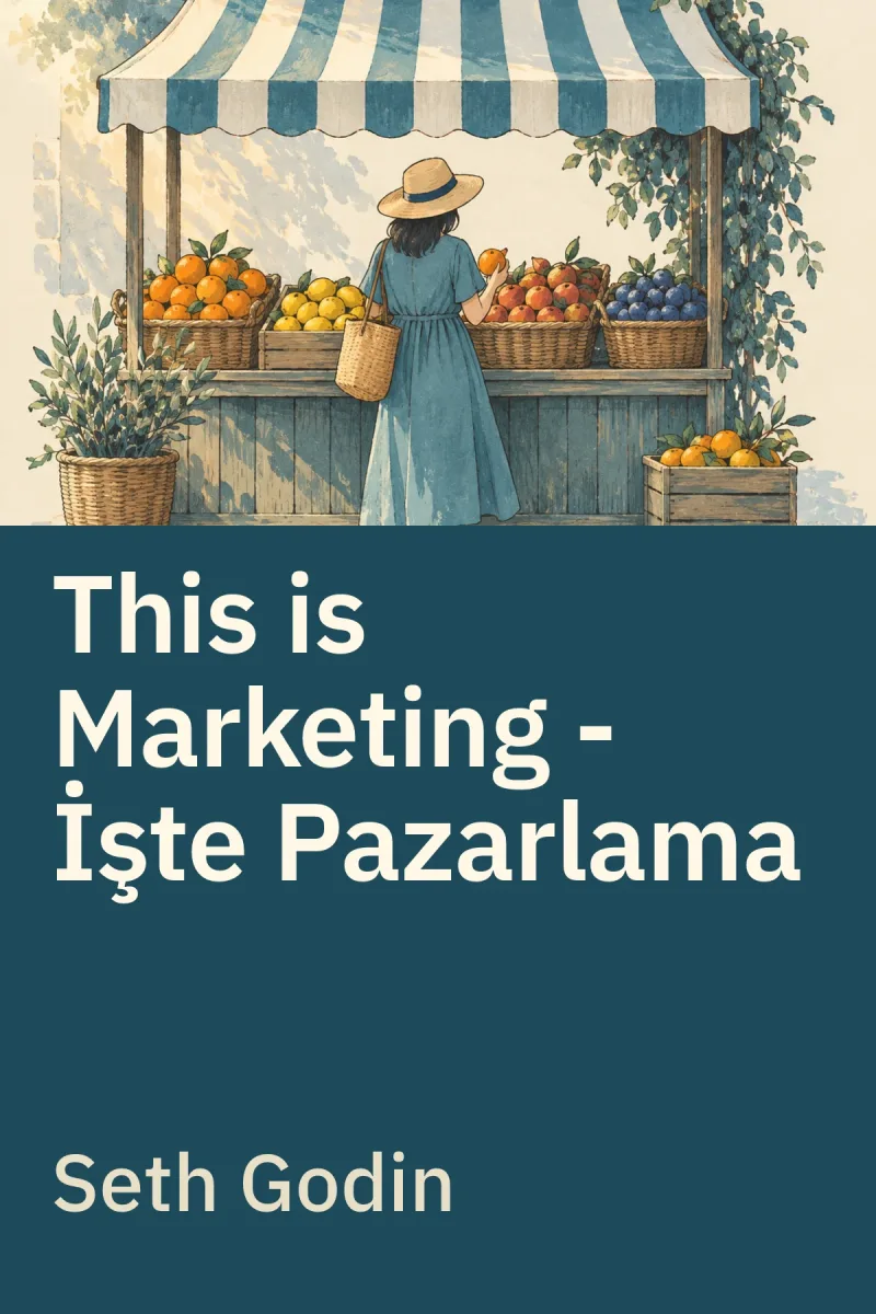 This is Marketing - İşte Pazarlama — Seth Godin özgün kitap illüstrasyonu