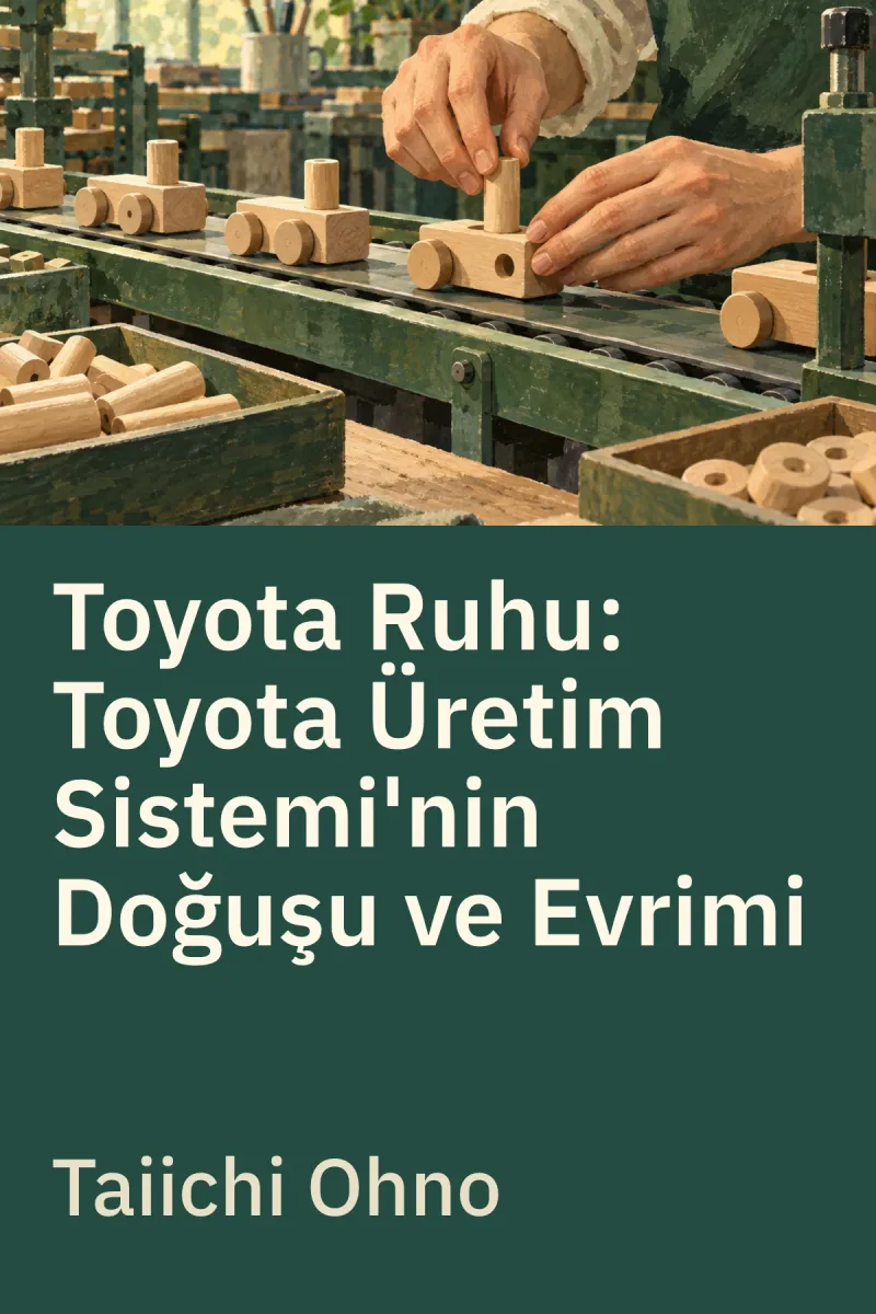 Toyota Ruhu: Toyota Üretim Sistemi'nin Doğuşu ve Evrimi — Taiichi Ohno özgün kitap illüstrasyonu