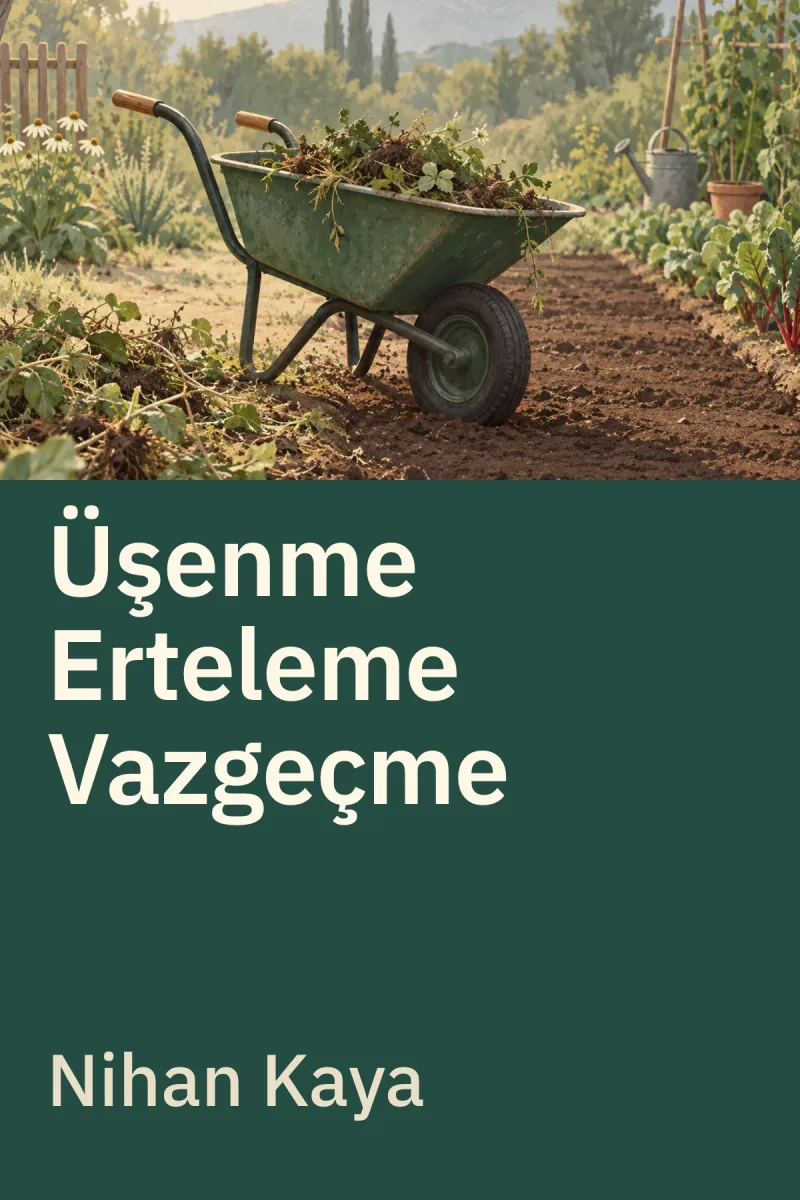 Üşenme Erteleme Vazgeçme — Ahmet Yıldız özgün kitap illüstrasyonu