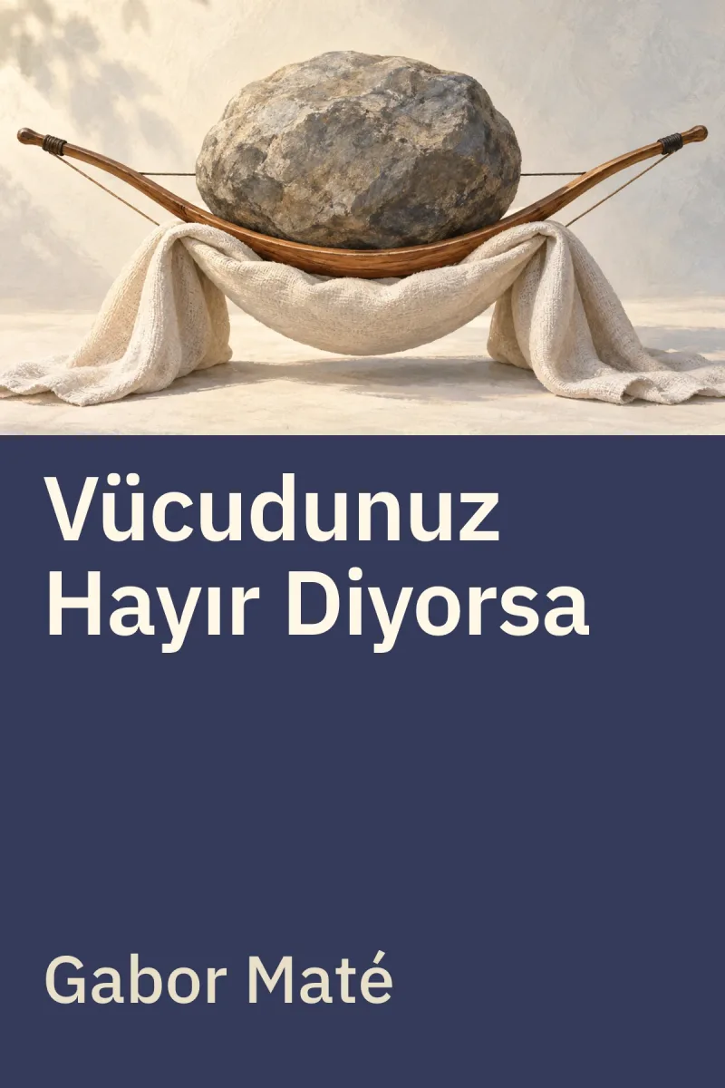 Vücudunuz Hayır Diyorsa Duygusal Stresin Bedelleri — Gabor Maté özgün kitap illüstrasyonu