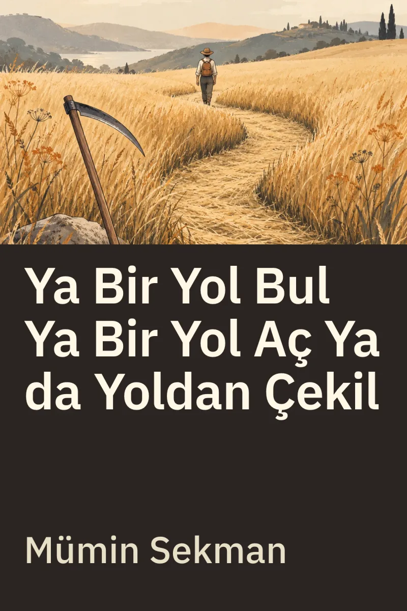 Ya Bir Yol Bul Ya Bir Yol Aç Ya da Yoldan Çekil — Mümin Sekman özgün kitap illüstrasyonu