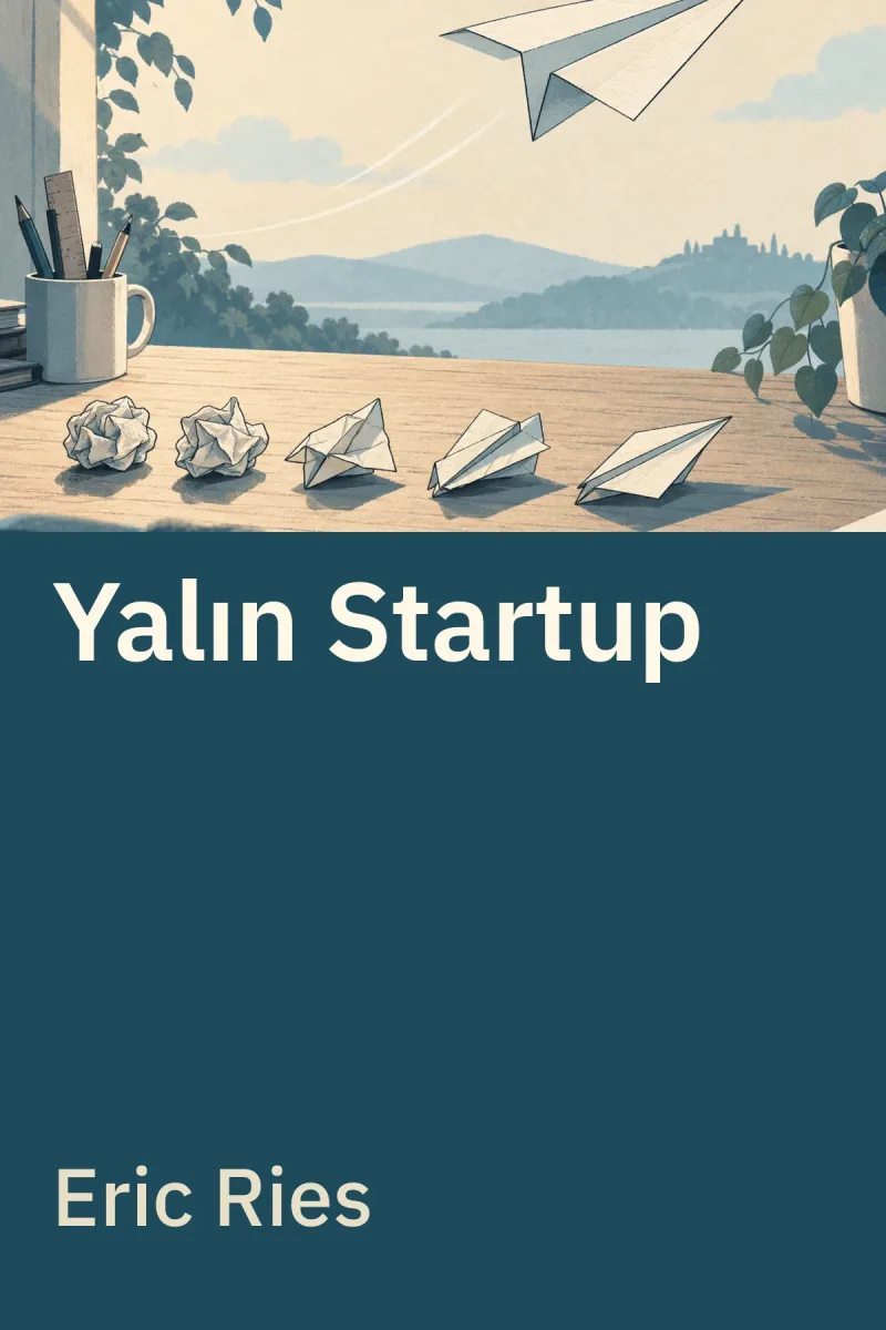 Yalın Startup — Eric Ries özgün kitap illüstrasyonu