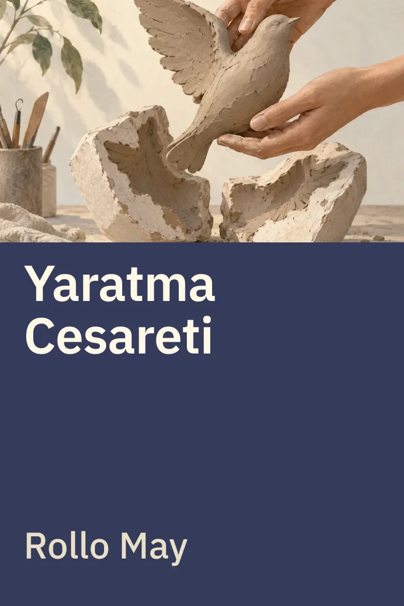 Yaratma Cesareti — Rollo May özgün kitap illüstrasyonu