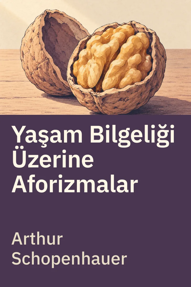 Yaşam Bilgeliği Üzerine Aforizmalar — Arthur Schopenhauer özgün kitap illüstrasyonu