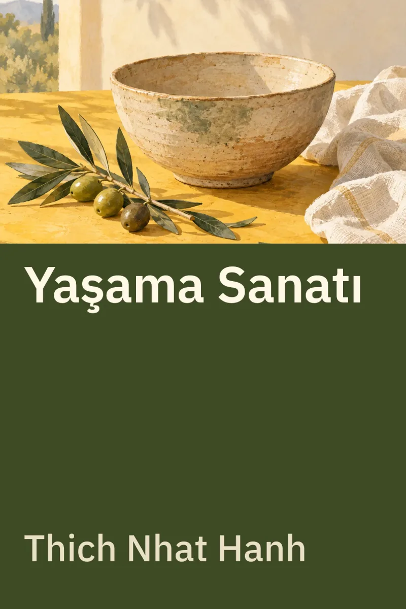Yaşama Sanatı: Huzurlu ve Anlamlı Bir Yaşam İçin Rehber — Thich Nhat Hanh özgün kitap illüstrasyonu